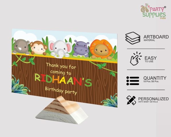 Jungle Theme Thank You Card Hot on Sale