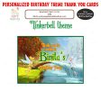 Tinkerbell Theme Thank You Card Fashion